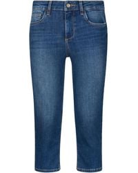 Liu Jo - Mid-Rise Capri Jeans - Lyst