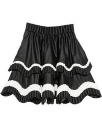 RAXXY - Tiered Pleated Mini Skirt - Lyst