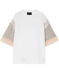 Simone Rocha - Lace-Patchwork T-Shirt - Lyst