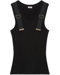 Loewe - Buckle-Detail Ribbed Tank Top - Lyst