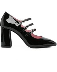 CAREL PARIS - Keel Triple-Strap Patent Pumps - Lyst