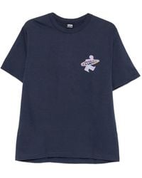 Stussy - Logo-Print T-Shirt - Lyst