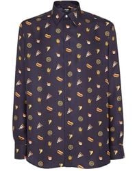 Fendi - Camisa Con Estampado Gráfico - Lyst