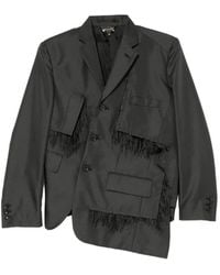 Comme des Garçons - Frayed-Trim Single-Breasted Blazer - Lyst