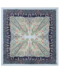 Etro - Paisley-Print Silk Pocket Square Scarf - Lyst