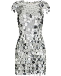 Rabanne - Sequin Chain-Disc Mini Dress - Lyst