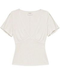 Reformation - Cosette Slit-Sleeve Top - Lyst