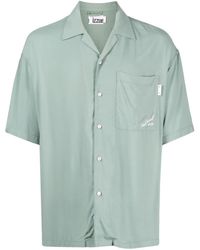 Izzue - Camisa con logo bordado y manga corta - Lyst