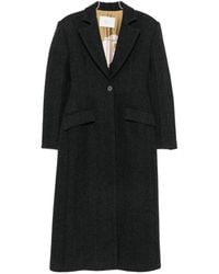 Tela - Herringbone Single-Breasted Coat - Lyst