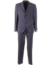 Luigi Bianchi - Pinstripe-Pattern Single-Breasted Suit - Lyst