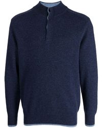 N.Peal Cashmere - Button-up Fine-knit Jumper - Lyst