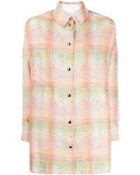 IRO - Camisa a cuadros con efecto bouclé - Lyst