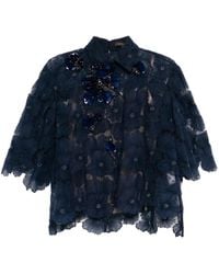 Biyan - Floral-Beaded Blouse - Lyst