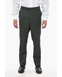Corneliani - Pressed-Crease Tailored Trousers - Lyst