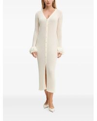 SIMONA CORSELLINI - Ribbed Midi Dress - Lyst