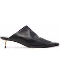 Nanushka - Elongated Square Toe 50Mm Mules - Lyst