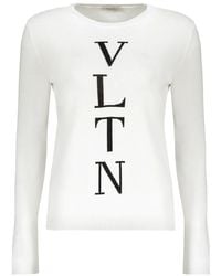 Valentino Garavani - Vltn Logo-Print Sweater - Lyst