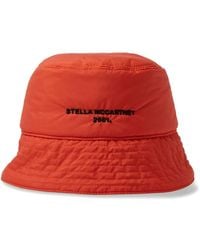 Stella McCartney - Logo-Embroidered Bucket Hat - Lyst