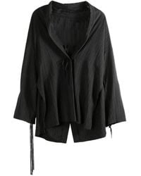 Yohji Yamamoto - Pinstripe-Pattern Tie-Fastening Jacket - Lyst