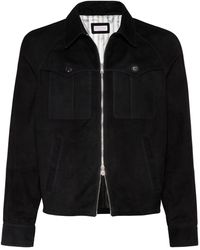 Brunello Cucinelli - Leather Jacket - Lyst