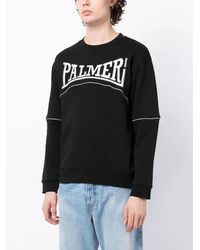 Palmier - Logo-Embroidered Organic Cotton Sweatshirt - Lyst