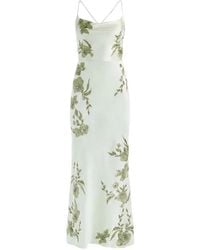 Alice + Olivia - Montana Floral-Embroidered Gown - Lyst