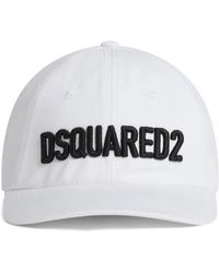 DSquared² - Logo-embroidered Cotton Baseball Cap - Lyst