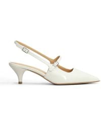 Fratelli Russo - Patent-Finish Slingback Pumps - Lyst