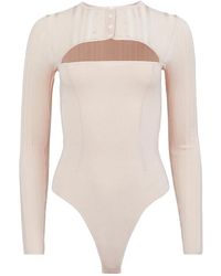 Fleur du Mal - Button Rib Bodysuit - Lyst