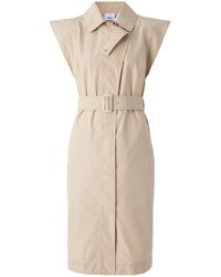 Burberry - Cap-sleeve Belted Dress - Lyst
