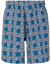 Amir Slama - Knot-Print Swim Shorts - Lyst