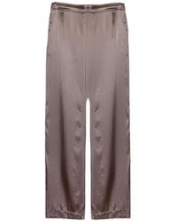 Purotatto - Pantalon Ample À Fini Satiné - Lyst