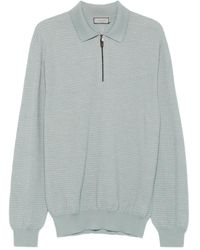 Canali - Zip-Neck Polo Shirt - Lyst