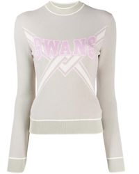 Off-White c/o Virgil Abloh - Swans Knitted Sweater - Lyst