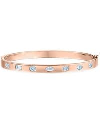 Kwiat - 18Kt Rose Diamond Stackable Slim Bangle - Lyst