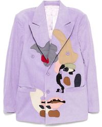 Kidsuper - Patchwork Face Corduroy Blazer - Lyst