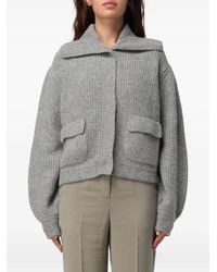 Liu Jo - Ribbed-Knit Cardigan - Lyst
