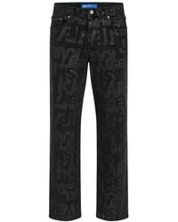 KARL LAGERFELD - Logo-Print Jeans - Lyst