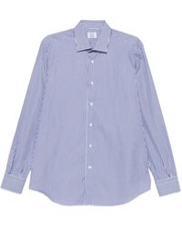 Mazzarelli - Striped Button Shirt - Lyst