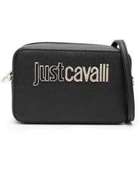 Just Cavalli - Schultertasche Mit Logo-Schild - Lyst