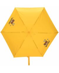 Moschino Teddy Bear-print Umbrella - Yellow