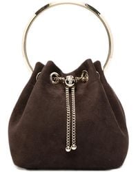 Jimmy Choo - Bon Bon Suede Bucket Bag - Lyst