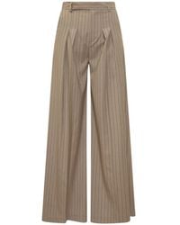 LE SULLY STUDIO - Pinstripe Pleated Trousers - Lyst