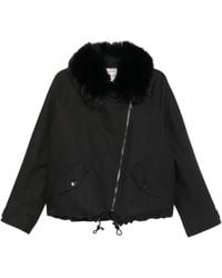 VALENTINI 1972 - Faux-Fur-Trim Jacket - Lyst