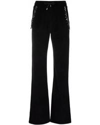 Philipp Plein - Crystal Chain Velvet Track Pants - Lyst