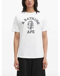 A Bathing Ape - Palm Tree Camo College Graphic-Print T-Shirt - Lyst