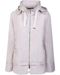 Moorer - Sinia Wk Drawstring-Hooded Zip-Up Jacket - Lyst