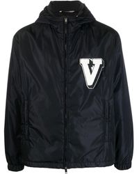 Valentino Garavani - Logo-patch Hooded Jacket - Lyst