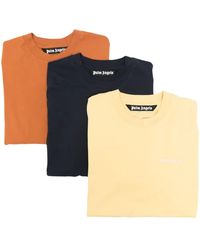 Palm Angels - Logo-Embroidered Cotton T-Shirt (Pack Of Three) - Lyst