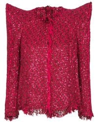 Balmain - Glitter Tweed Jacket - Lyst